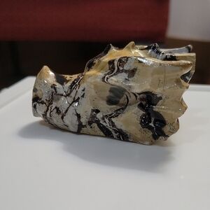 Carved Dragon Head Septarian Crysral